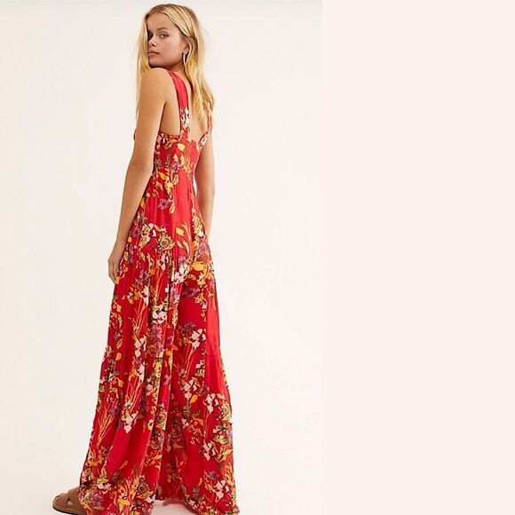 NWT Free People ONE Aloha One Piece Wide Leg Floral Jumpsuit Size Xs - Picture 3 of 11